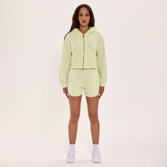 Lime Cream Hoodie Set